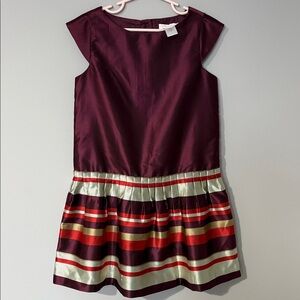 Janie and Jack Vintage pink label holiday/formal satin dress - size 6